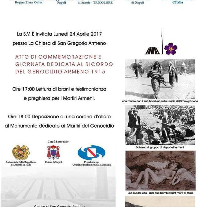 Giornata dedicata al ricordo del Genocidio Armeno del 1915