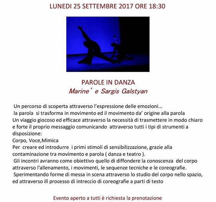 “Parole in Danza ” con Marine Galstyan